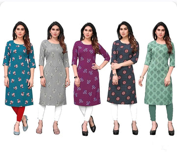 Premium Jaipuri Rayon Short Kurti | Trending Embroidered Tunic Top for Women & Girls